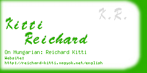 kitti reichard business card